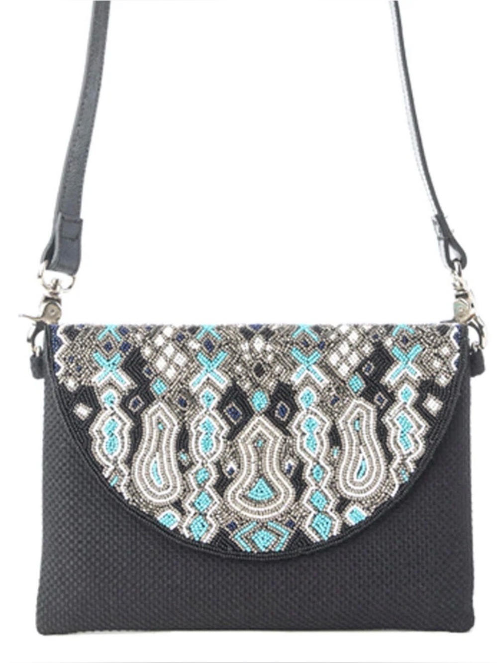 MYRA SAHARA SKY CROSSBODY BAG IN FROSTED BLACK NWT